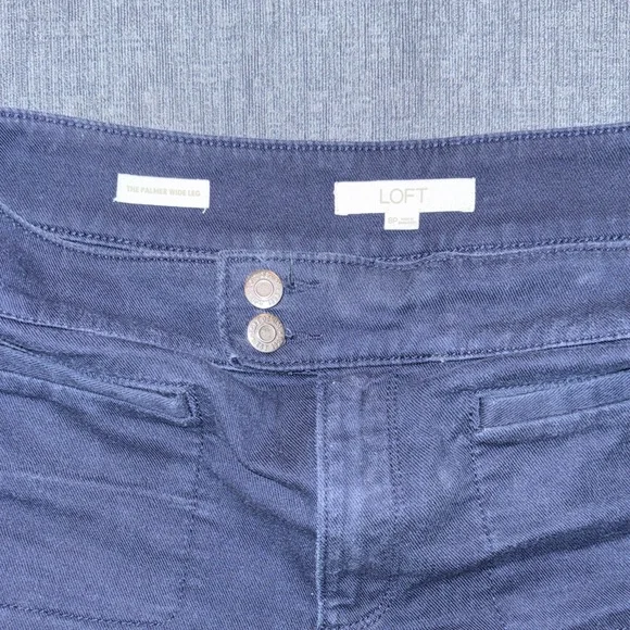 LOFT The Palmer Wide Leg Jeans - Picture 2 of 3